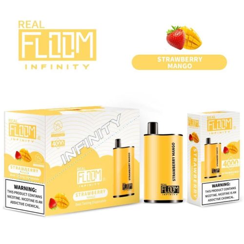 Floom Infinity Disposable | 4000 Puffs | 10mL - Mango Strawberry with packaging