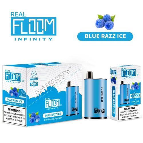 Floom Infinity Disposable | 4000 Puffs | 10mL - Blue Razz Ice with packaging