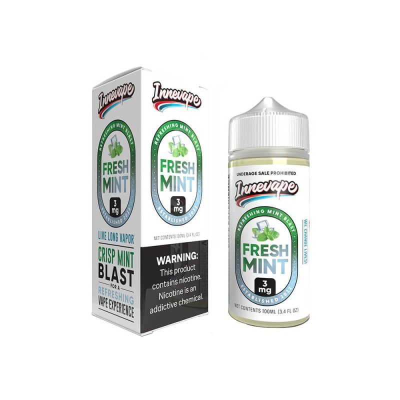 fresh mint by innevape e liquid 100ml freebase 500849