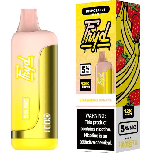 FRYD Disposable 12,0000 Puffs (17mL) 50mg Strawberry Banana with Packaging