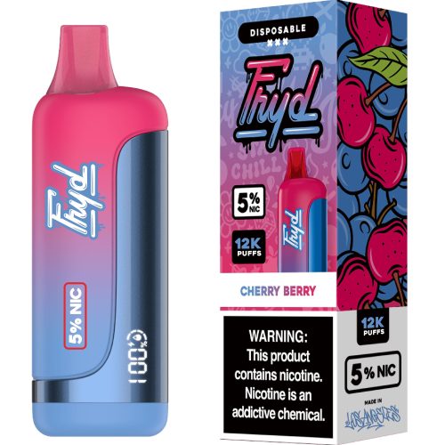 FRYD Disposable 12,0000 Puffs (17mL) 50mg Cherry Berry with Packaging