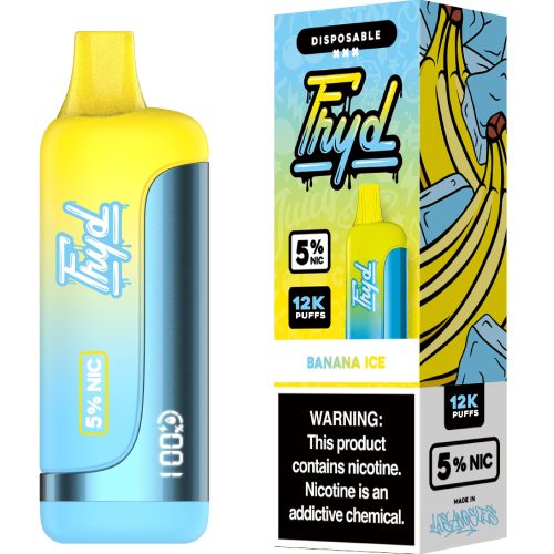 FRYD Disposable 12,0000 Puffs (17mL) 50mg Banana Ice with Packaging