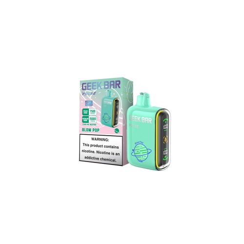 Geek Bar Pulse Disposable 15000 Puffs 16mL 50mg Blow Pop with packaging