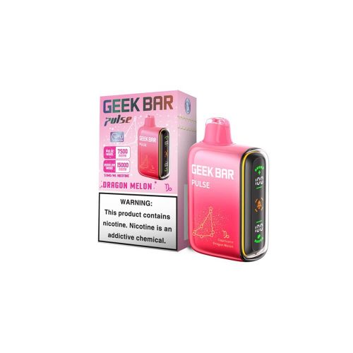 Geek Bar Pulse Disposable 15000 Puffs 16mL 50mg - Dragon Melon with packaging