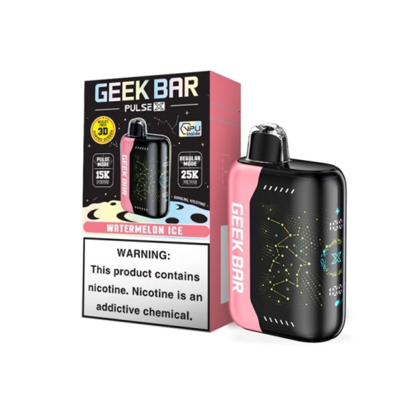 Geek Bar Pulse X Disposable Watermelon Ice with packaging