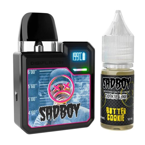 Geekvape Digi-Q Kit + Daddy’s Vapor 10mL Salts 50mg (Pod System + E-Liquid) butter cookie