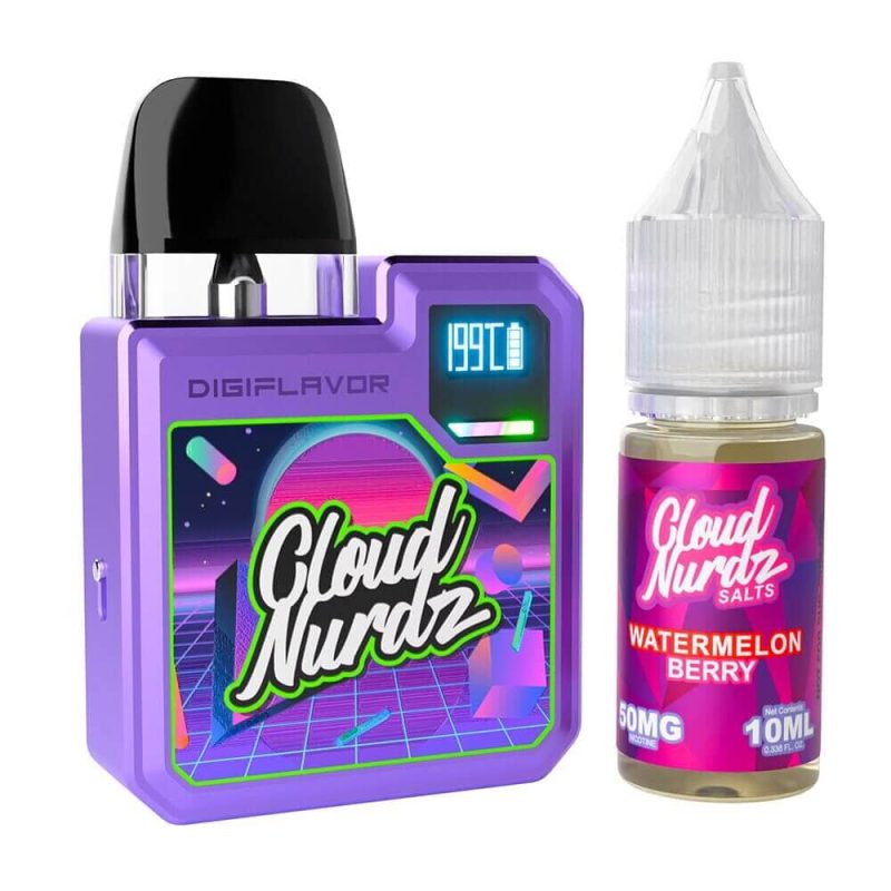 Geekvape Digi-Q Kit + Daddy’s Vapor 10mL Salts 50mg (Pod System + E-Liquid) watermelon berry