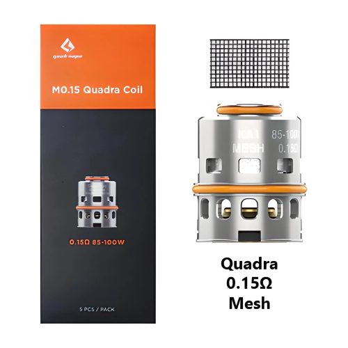 Geekvape M Series Coils (5-Pack) quadra 0.15ohm mesh