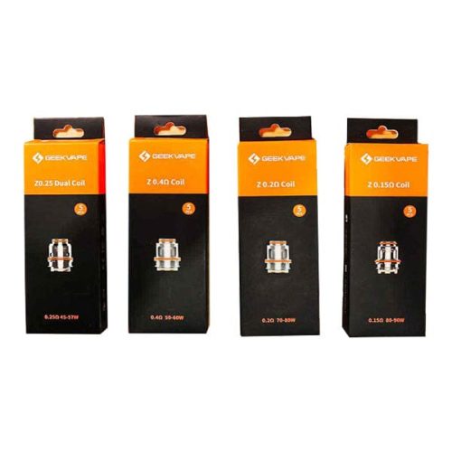 geekvape mesh z replacement coils pack of 5 for the zeus tank 288650