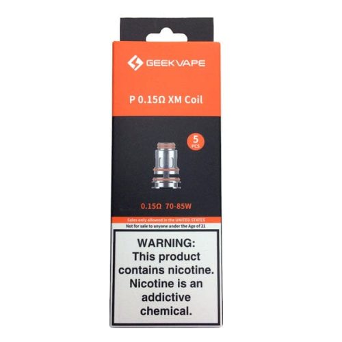 Geekvape P Series Coil | 5-Pack P 0.15ohm XM packaging