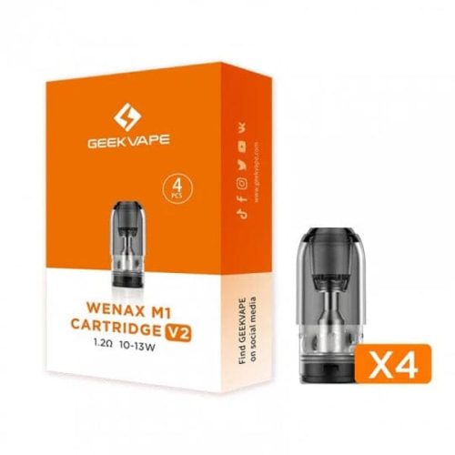 Geekvape Wenax M1 V2 Replacement Pod 1.2 ohm with packaging