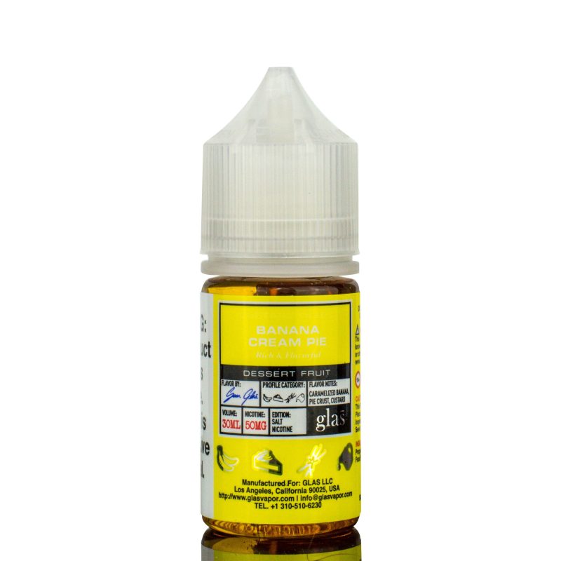 glas basix nic salts banana cream pie 30ml eliquid 221366