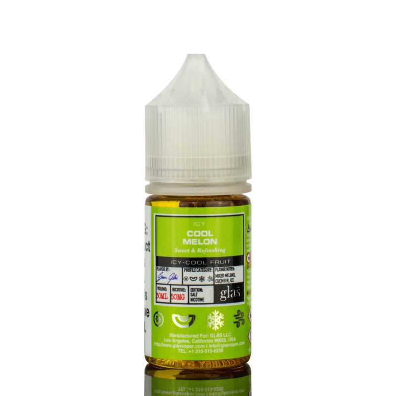 glas basix nic salts cool melon 30ml eliquid 596677