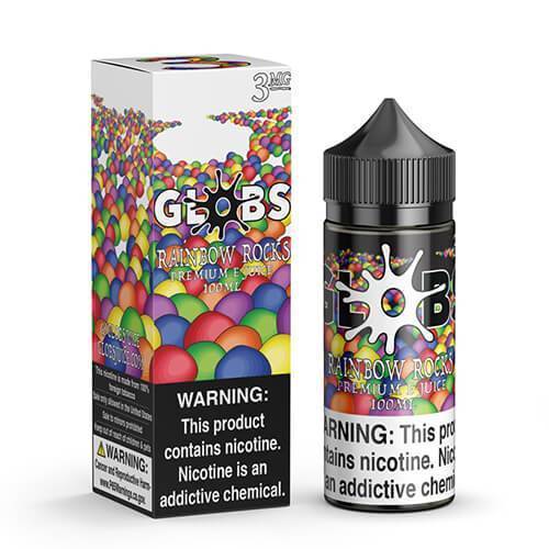 GLOBS | Rainbow Rocks 100ML eLiquid with packaging