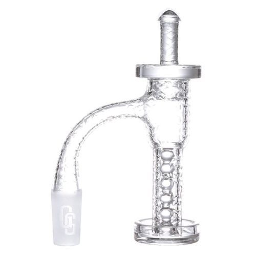 Golden Goat – Quartz Nails - 11 Vacuum Terp Slurper With Carb Cap Quartz Pill 14mm Male