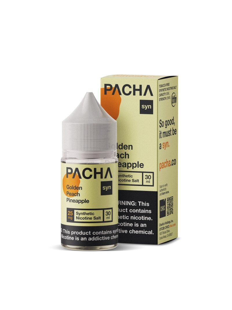 golden peach pineapple by pacha mama salts e liquid 297794