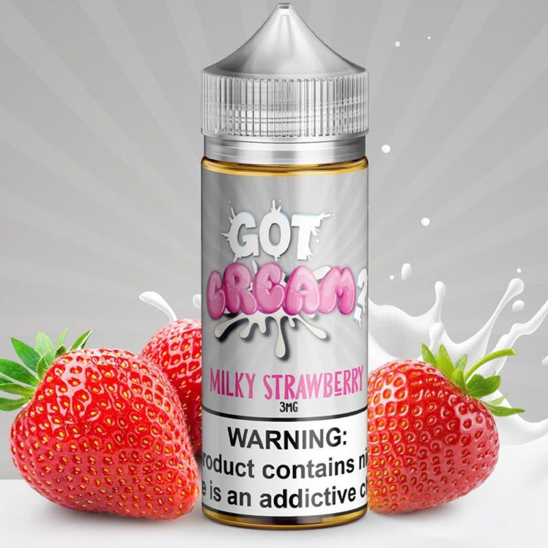 got cream milky strawberry 100ml eliquid 984935