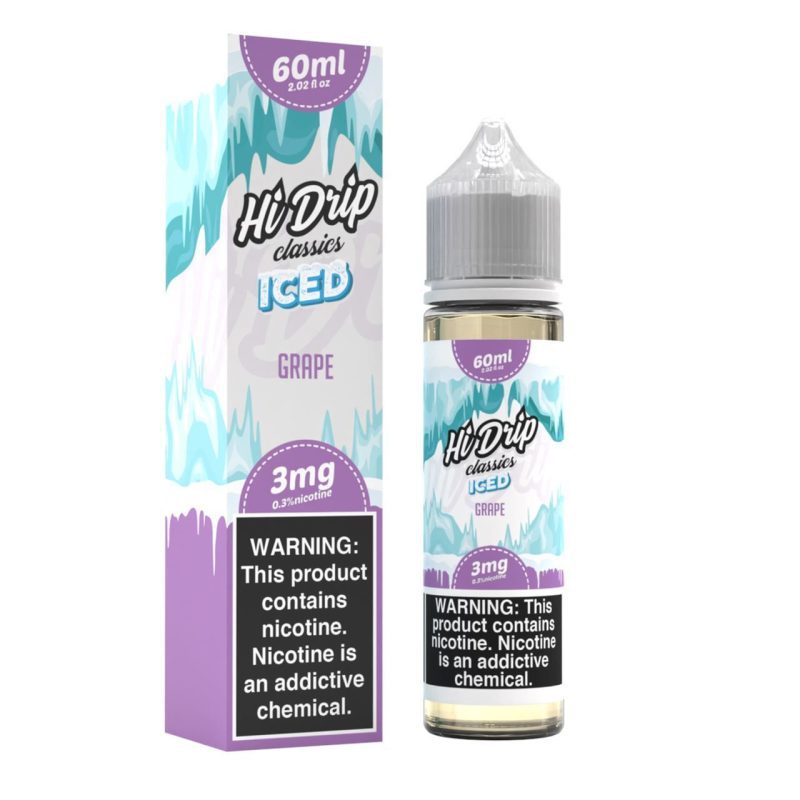 Grape Iced by Hi-Drip Classics E-Liquid 60ML with packaging