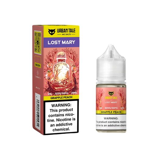 Grapple Peach | Urban Tale Lost Mary Salts | 30mL | Bottle with Packaging