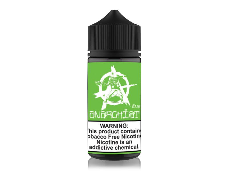 green by anarchist tobacco free nicotine e liquid 100ml 185424