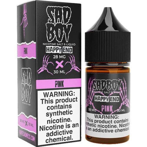 Happy End Pink by Sadboy Salt 30ml with packaging