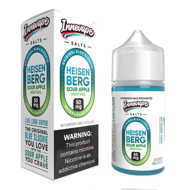 Heisenberg Sour Apple Menthol | Innevape Salt | 30mL with packaging