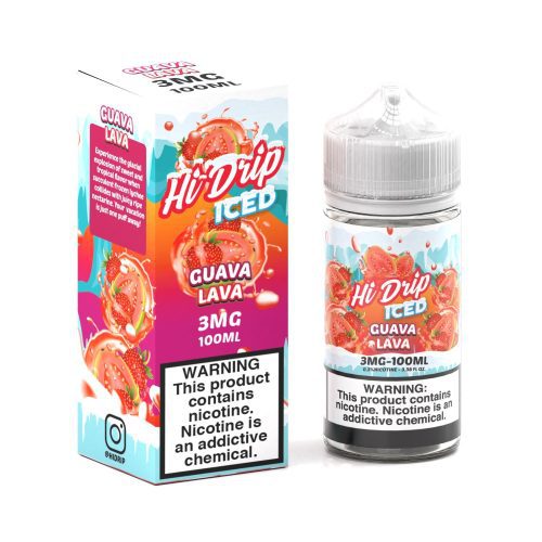 Iced Guava Lava by Hi-Drip E-Juice 100ml with packaging