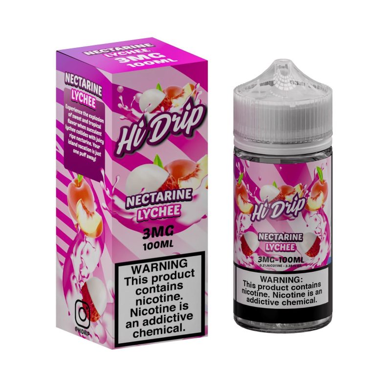 hi drip nectarine lychee 100ml eliquid 857420