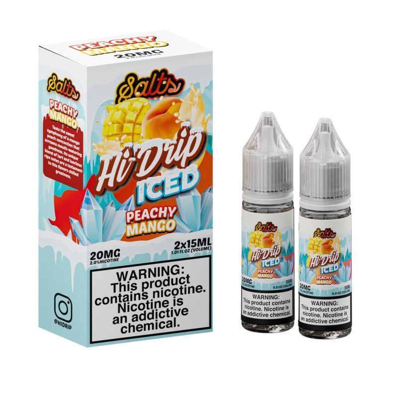 hi drip salts mango peach iced 2x15ml eliquid 966745