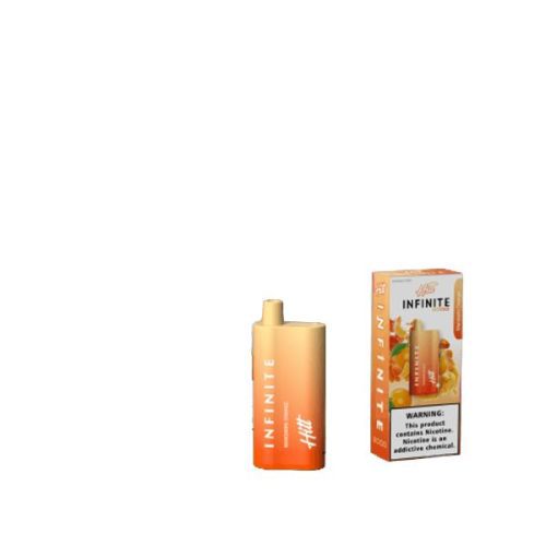 Hitt Infinity Disposable 8000 Puffs 20mL - mandarin orange with packaging