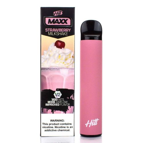 Hitt Maxx V2 Disposable | 1800 Puffs | 6.5mL strawberry milkshake with packaging