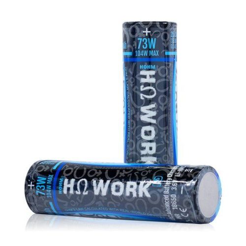 hohm tech hohm work 18650 battery 2547mah 253a 2 pack flawless vape shop 895694