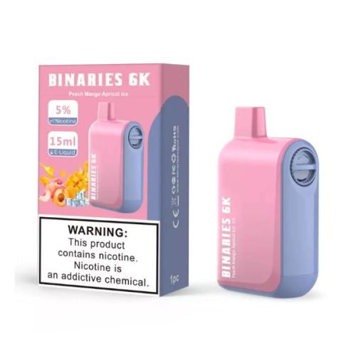 HorizonTech – Binaries Cabin Disposable 6000 puffs 15mL peach mango apricot ice