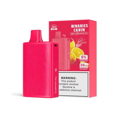 HorizonTech - Binaries Cabin Disposable 10,000 puffs 20mL pink lemonade ice