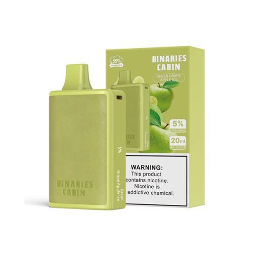 HorizonTech - Binaries Cabin Disposable 10,000 puffs 20mL green grape apple ice