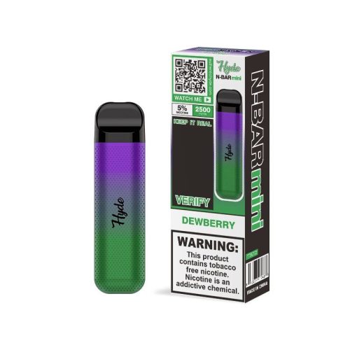 Hyde N-Bar Mini Disposable | 2500 Puffs | 7mL - Dewberry with packaging