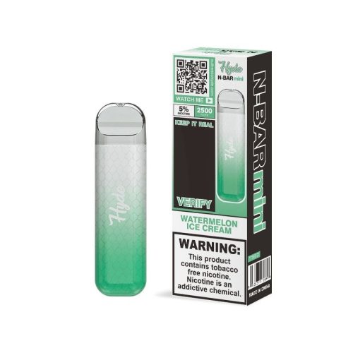 Hyde N-Bar Mini Disposable | 2500 Puffs | 7mL - Watermelon Ice Cream with packaging