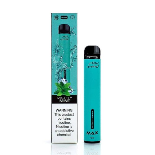 HYPPE MAX Disposable Device - 1500 Puffs mighty mint with packaging