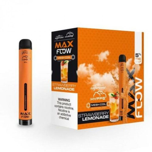 Hyppe Max Flow Mesh Disposable | 2000 Puffs | 6mL strawberry lemonade with packaging