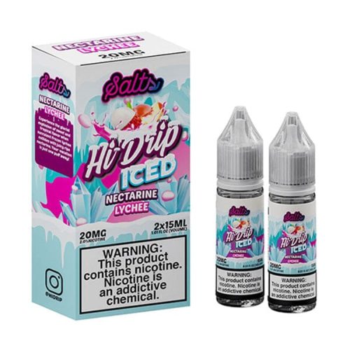 iced nectarine lychee by hi drip salts 30ml 157960