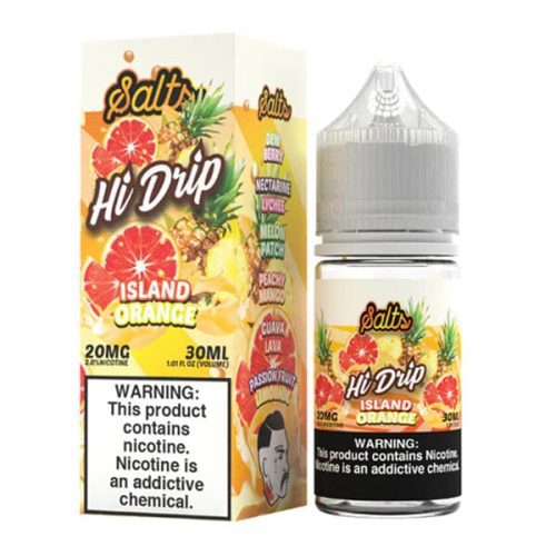 Island Orange by Hi Drip Salts 30ML with packaging