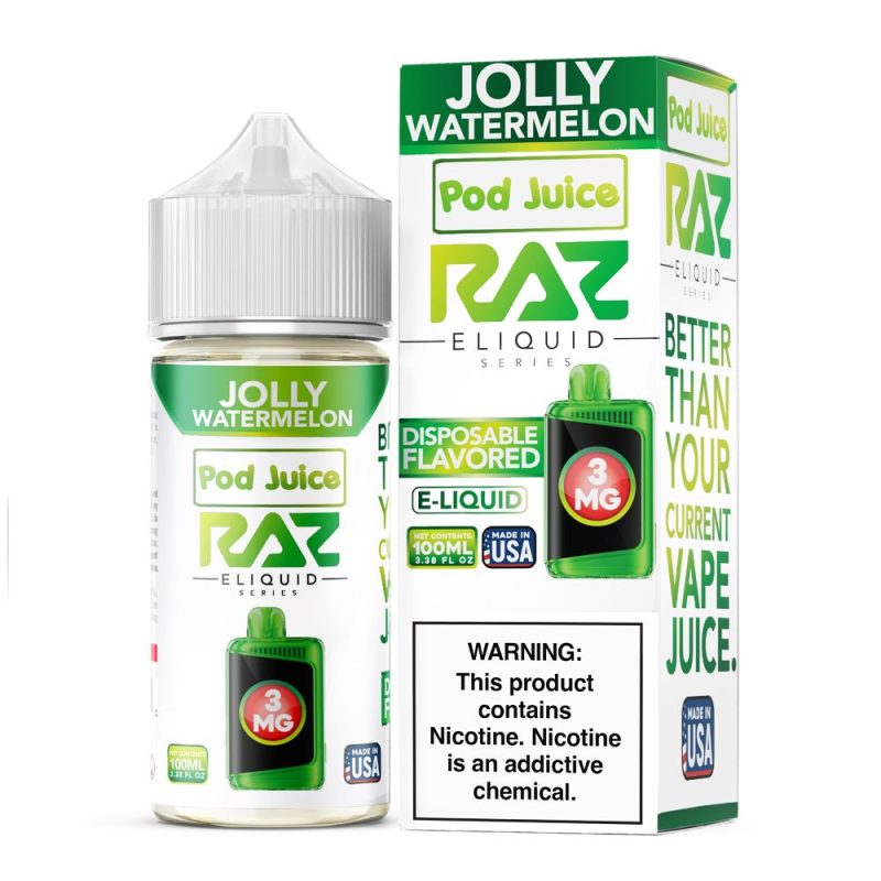 Jolly Watermelon | Pod Juice x RAZ | 100mL | Bottle with Packaging