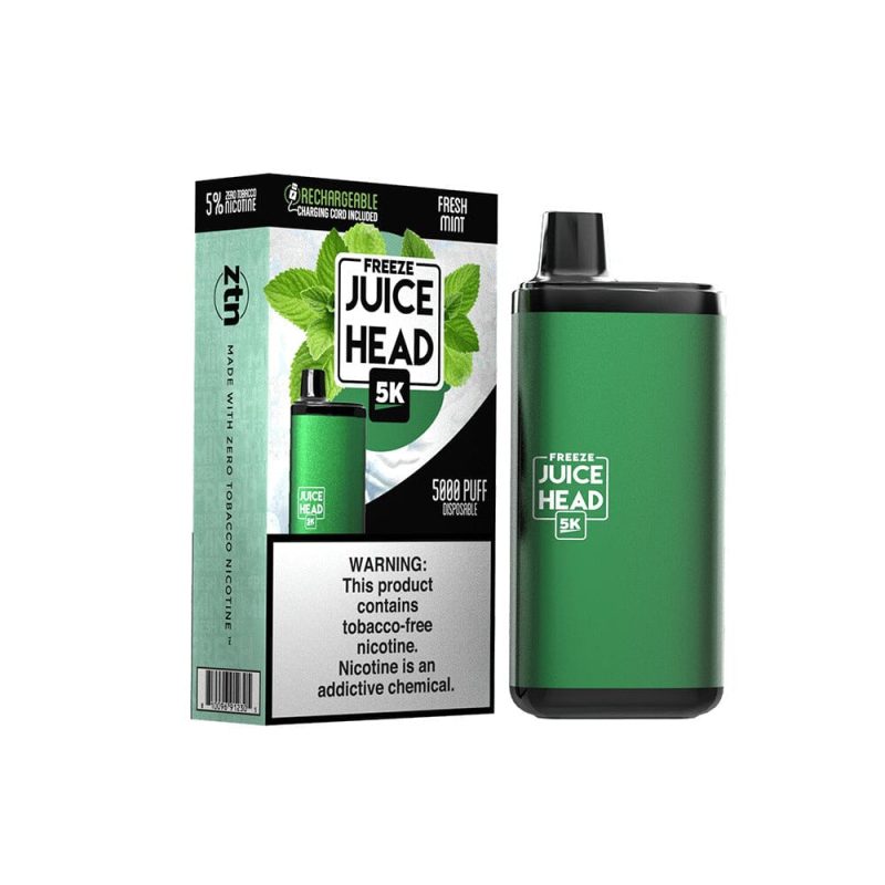 Juice Head 5K Disposable 14mL 50mg fresh mint  freeze with packaging