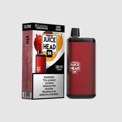 Juice Head 5K Disposable 14mL 50mg lychee mango freeze with packaging