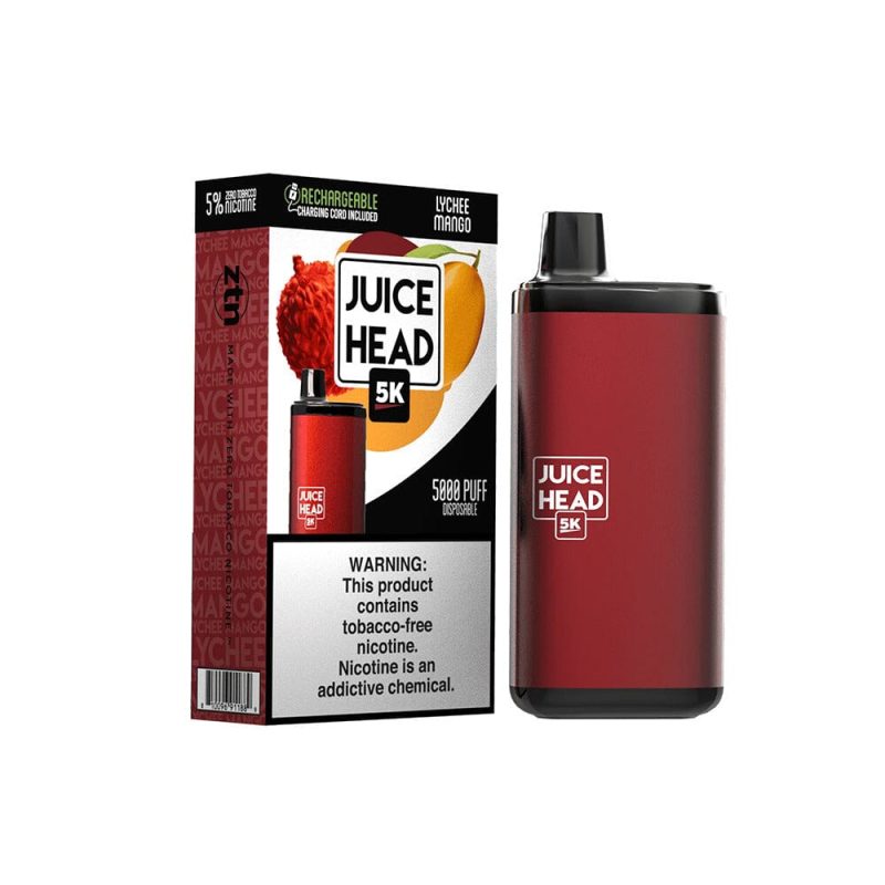 Juice Head 5K Disposable 14mL 50mg lychee mango with packaging