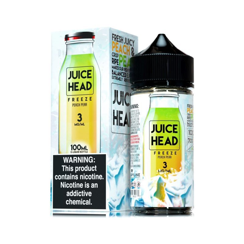 juice head freeze peach pear 100ml eliquid 677079