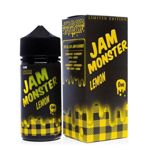 Lemon by Jam Monster E-Liquid with packaging