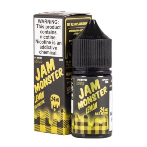 Lemon By Jam Monster Salts E-Liquid with packaging