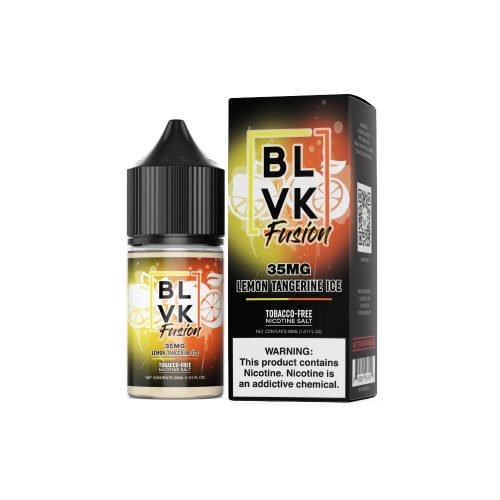 Lemon Tangerine Ice by BLVK Fusion Salt 30ml with packaging