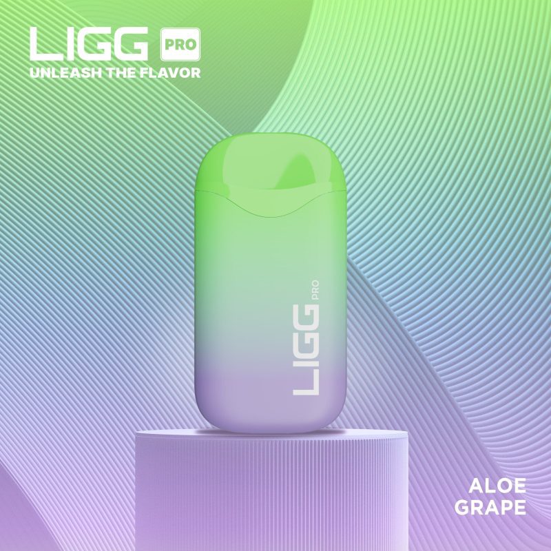 Ligg Pro Disposable 5500 Puffs 14mL 50mg Aloe Grape